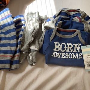 3 Onesies 2 pants set